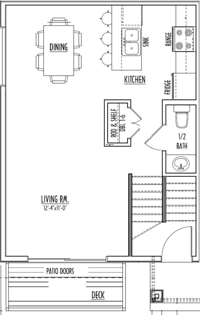 2 Bedroom Upper Level Floor Plan