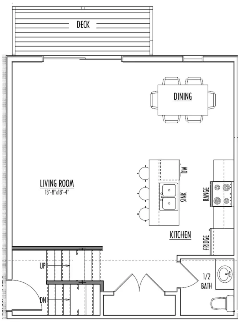 3 Bedroom Upper Level Floor Plan
